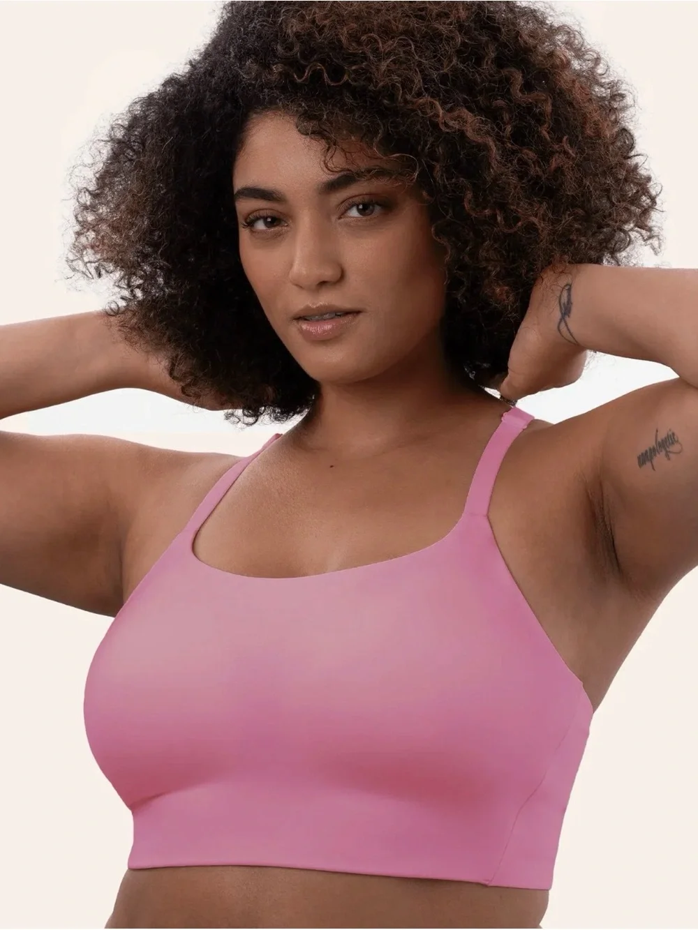 Huug Daily Racerback Bra XL Peony Pink - Picture 3 of 6